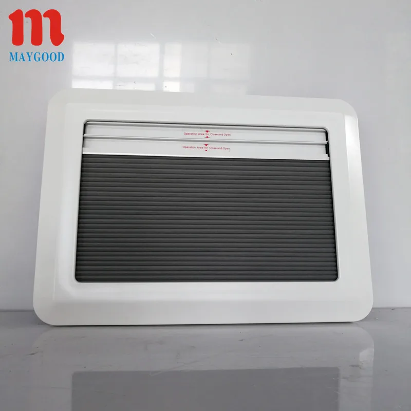 MAYGOOD high quality right angle RV top-hung window with certificate