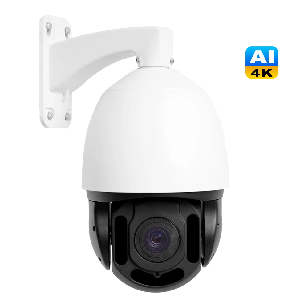 car plate number tracking 4K 8MP 25x Optical Zoom Starlight IR 300m  Network auto-tracking high speed PTZ 4k camera