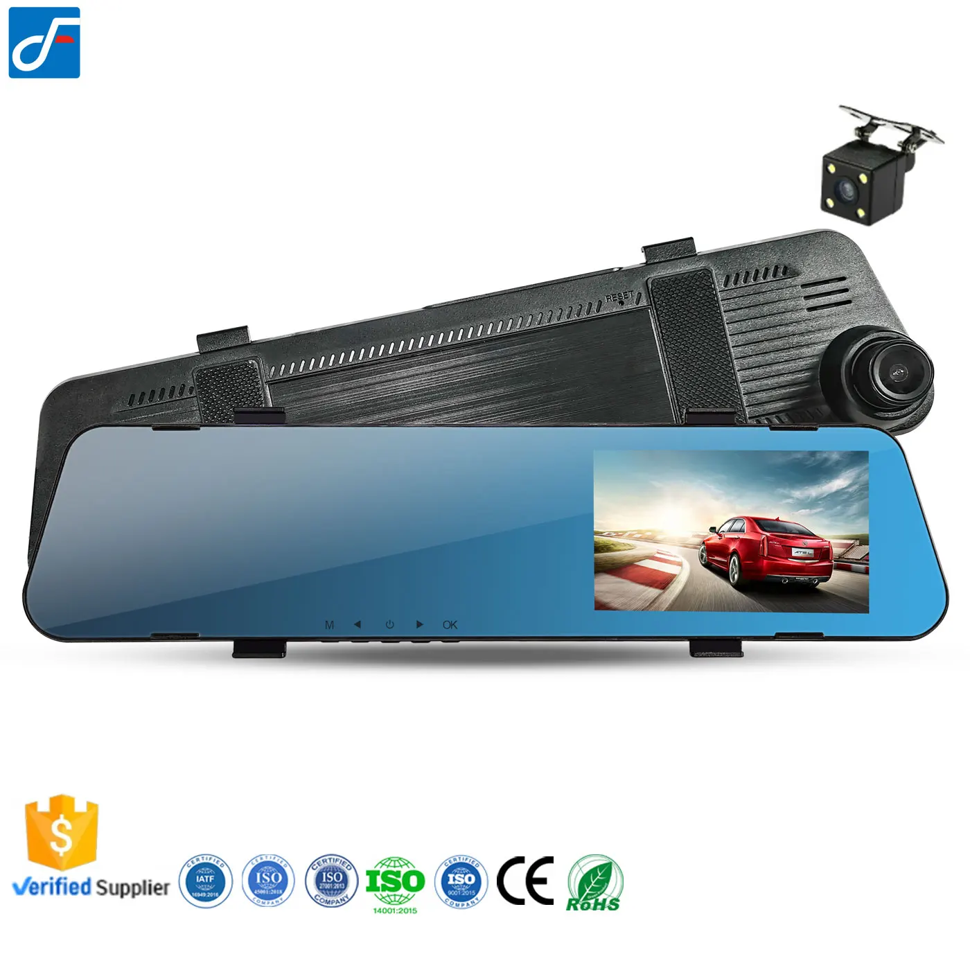 Coligen Custom Espejo Retrovisor Con Camara Hd 1080P Reverse Rearview Mirror for Car