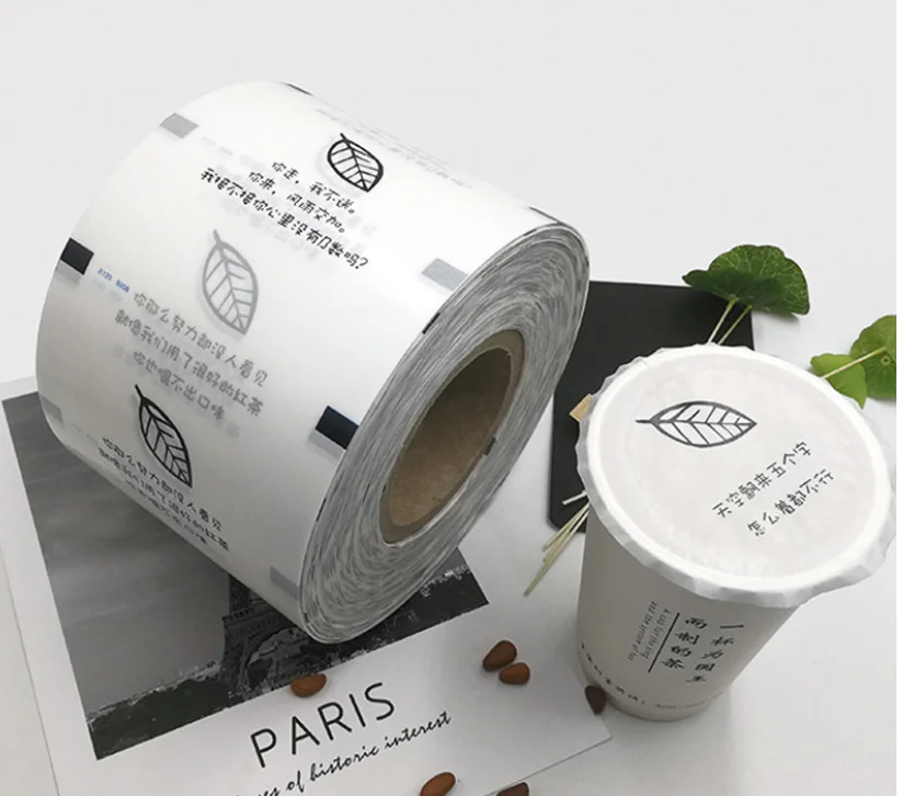 Customized Print Frozen Food Fruit Paper Cup Sealing Transparent Film