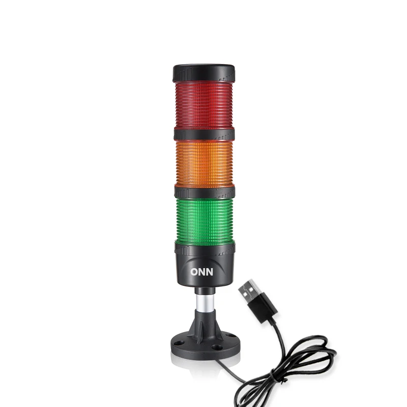 ONN-M4  DC5V USB Led Signal Tower Light With Buzzer  1-5 layers RYGBW