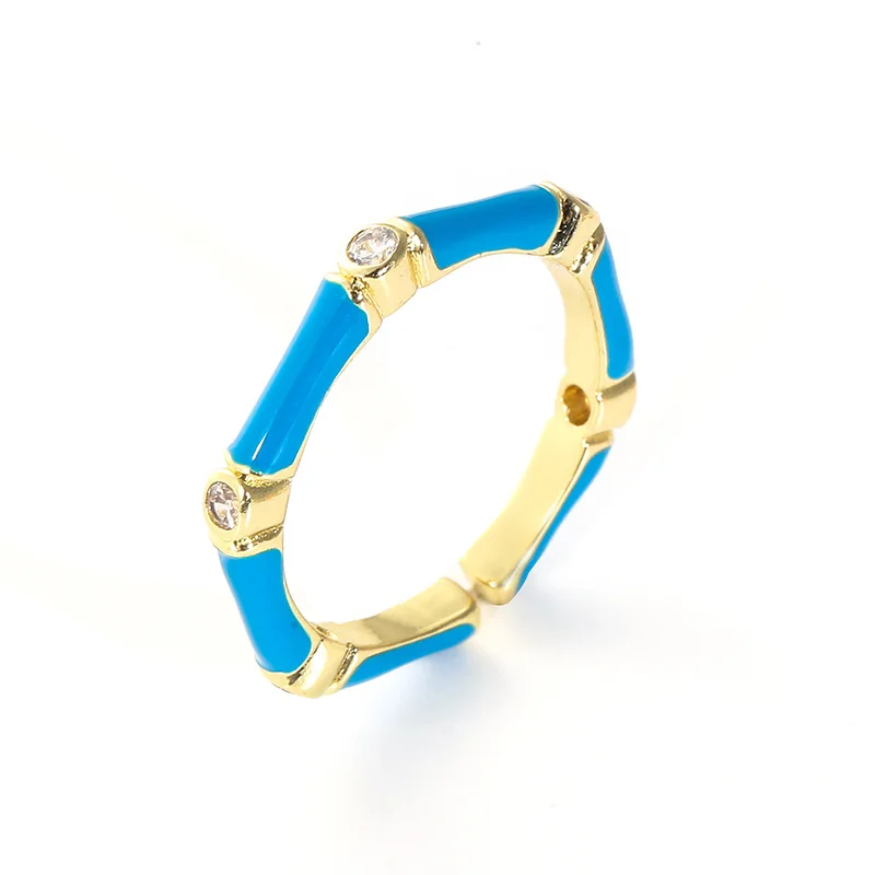 2022 new fashion Bamboo Ring Adjustable  Trendy Gold Plated Rings for woman