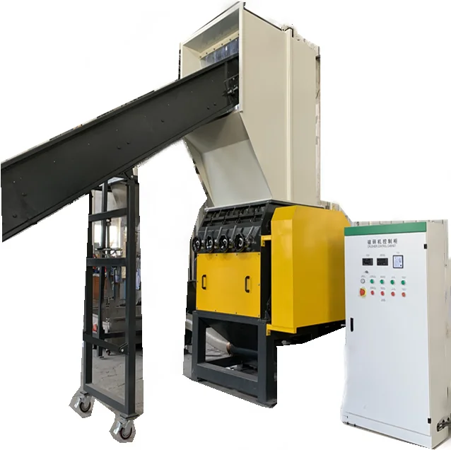 New Pet Bottle Recycled waste plastic lump cutter shredder Machine Plastic Recycling Crusher Price