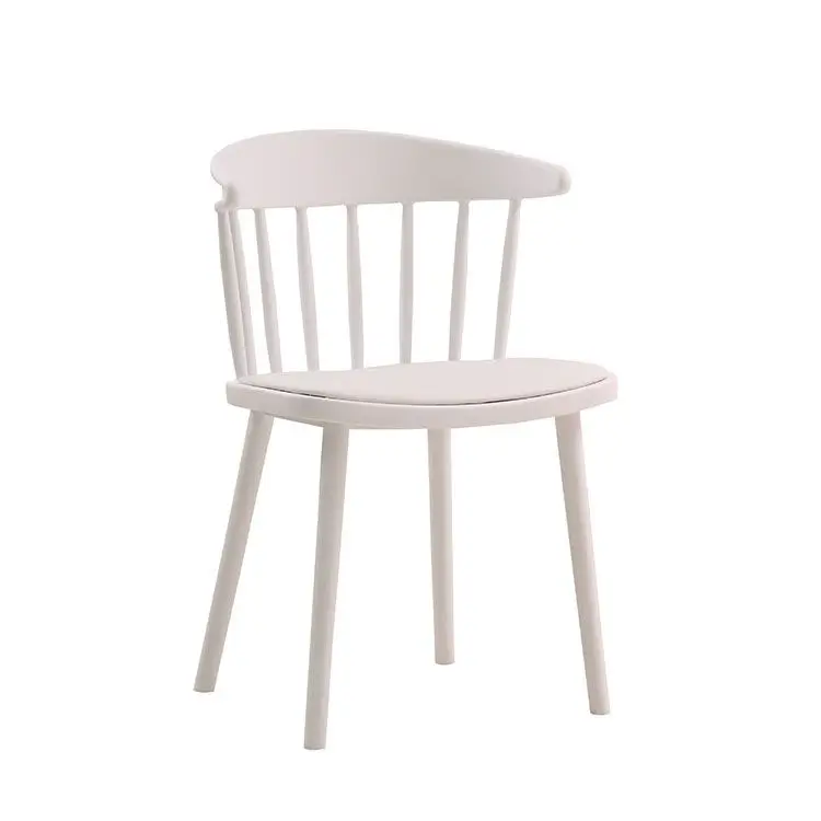 Plastic Garden High Back Chair Weaving Cord Roll Chairs For Home 1 Peace Cheap Dining Room Restaurant White Long Legs