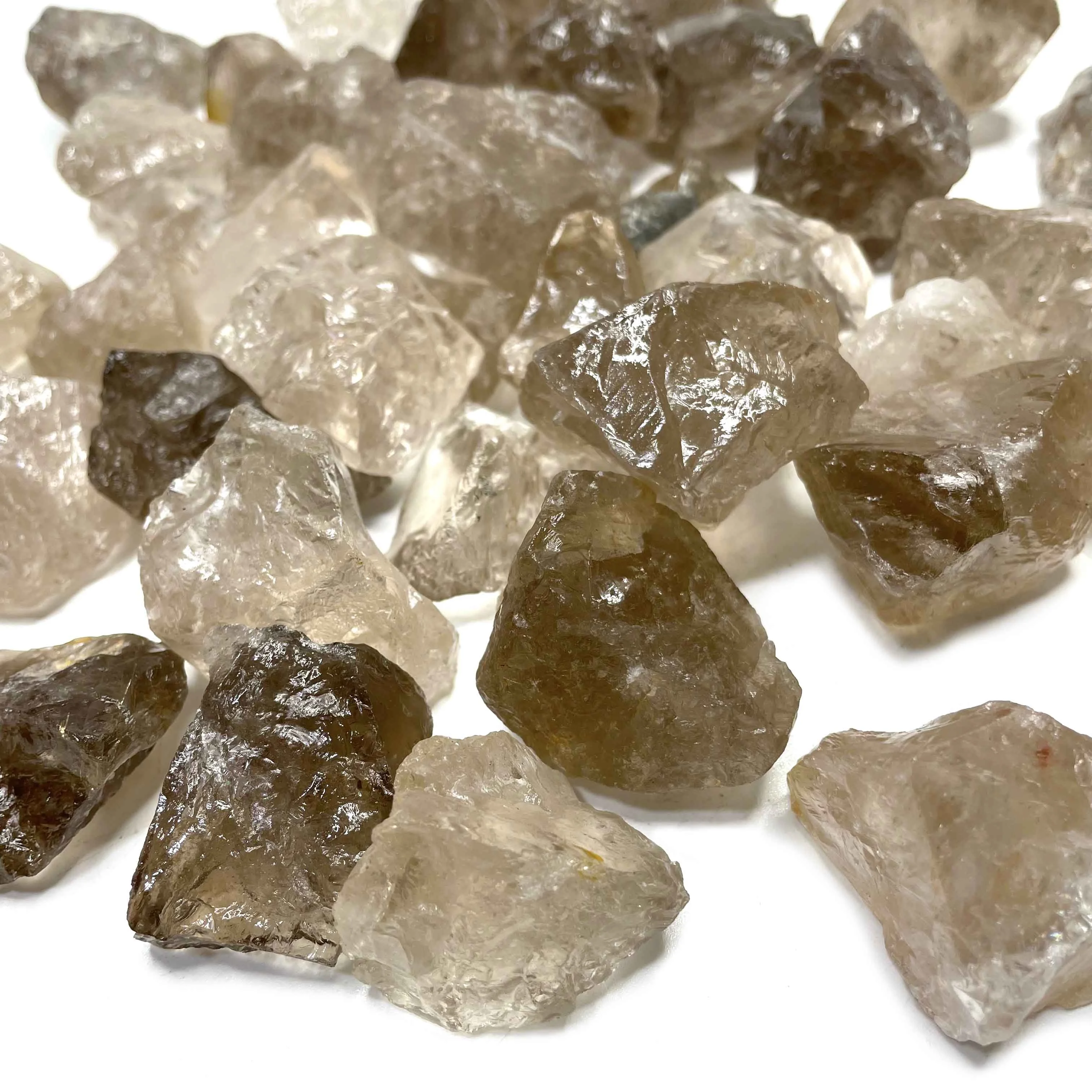 3-5CM Wholesale Spirit Natural Irregular Raw Smoky Quartz Crystal Healing Stones
