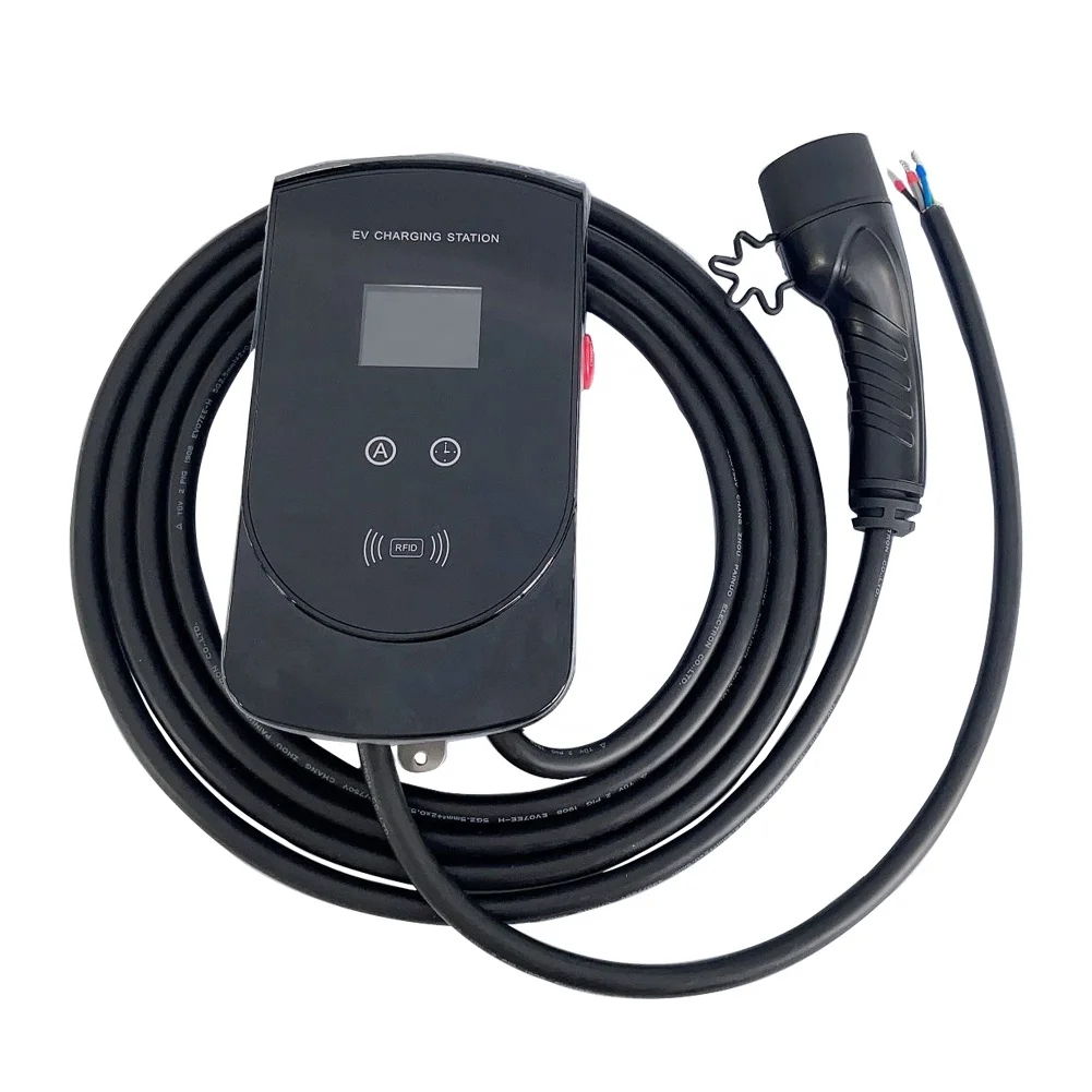 Новый дизайн EV зарядная станция 22 кВт NFC wallbox настенное зарядное устройство для электромобилей