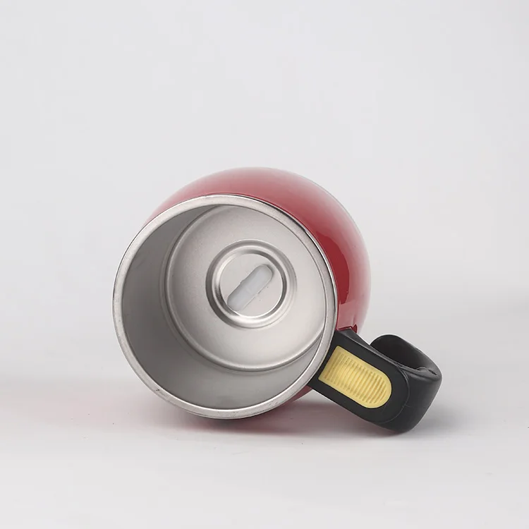 12oz 350ml customized logo auto mix coffee travel drinking double wall insulated self stirring mug with plastic lid