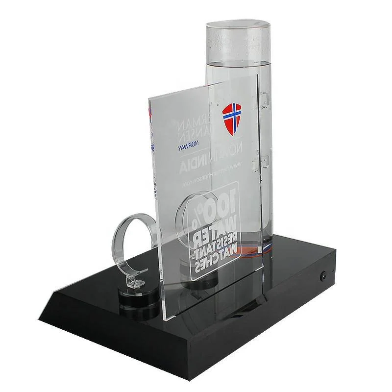 Retail Accessories for Displaying Watch Clear Transparent Acrylic Watch Display Base Stand Holder