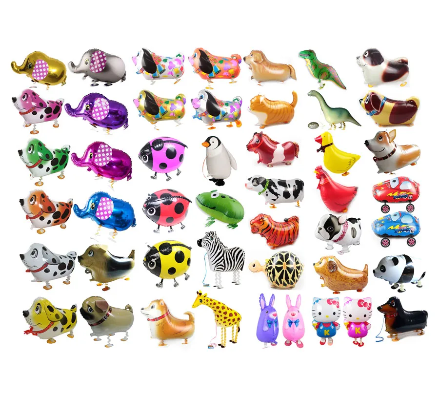 Hot Selling Walking Animal Various Shape Balloons Children Birthday Party Decoration Helium Balloons