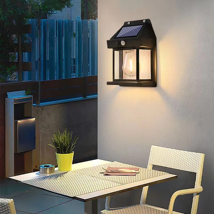 Cheaper price led solar decorative wall lamp outdoor garden street wall light