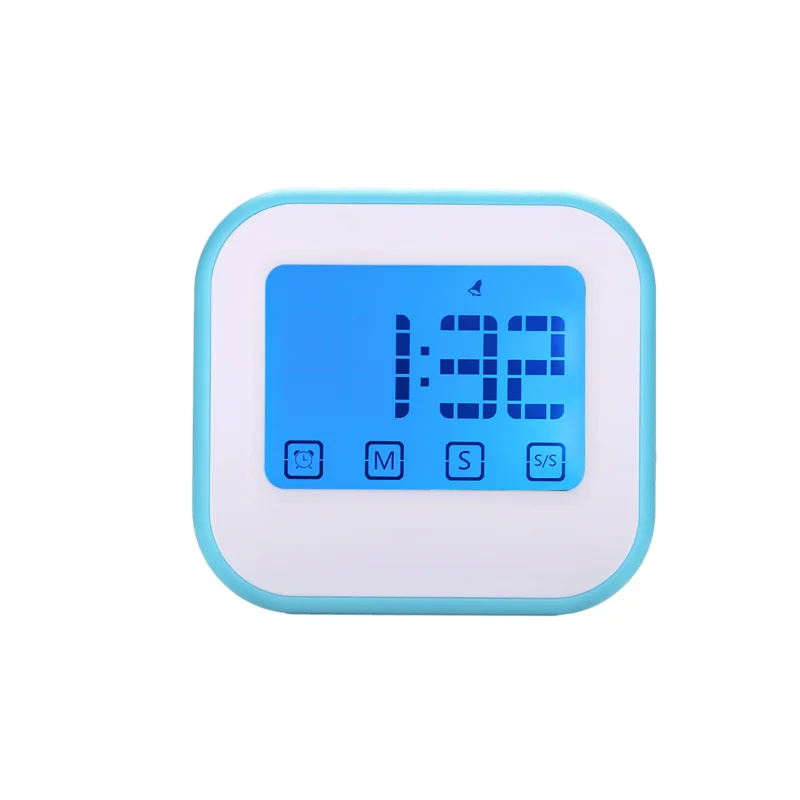 NEW Arrival Loud Alarm Touch Screen Digital Kitchen Timer Magnetic Stand LCD Large Display Classroom Cooking CountdownTimer