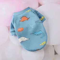 Pet Dog or cat Costume Cute Animal Printed Pet Coat Cotton Soft Pullover Dog Shirt  Sweatshirt Cat Sweater Pets Clothes