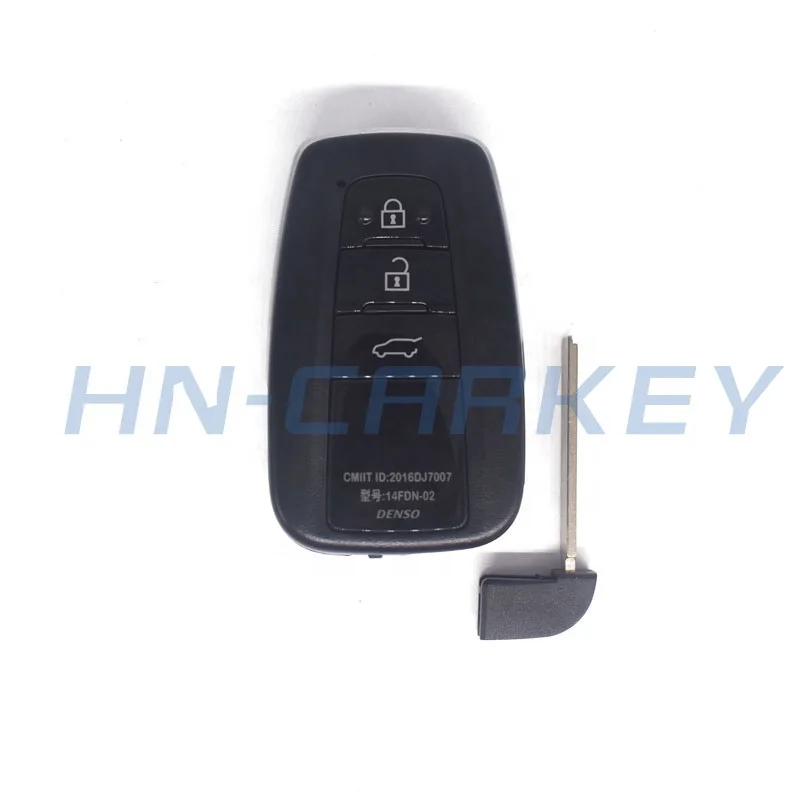 Original 3buttons 8A chip transponder auto key with 433MHz board number 281451-3330 model 14FDN-02