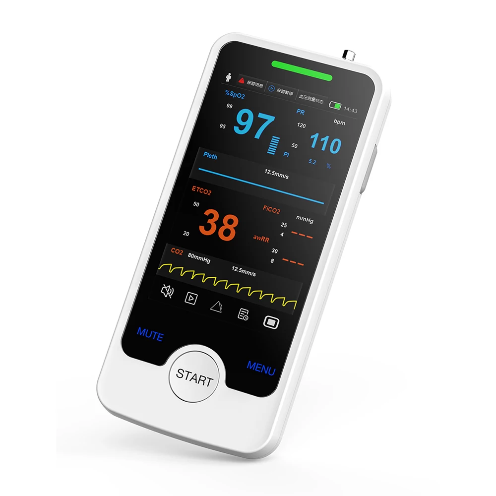 Yonker vet monitor de signos vitales multi parameter veterinary vital sign monitor