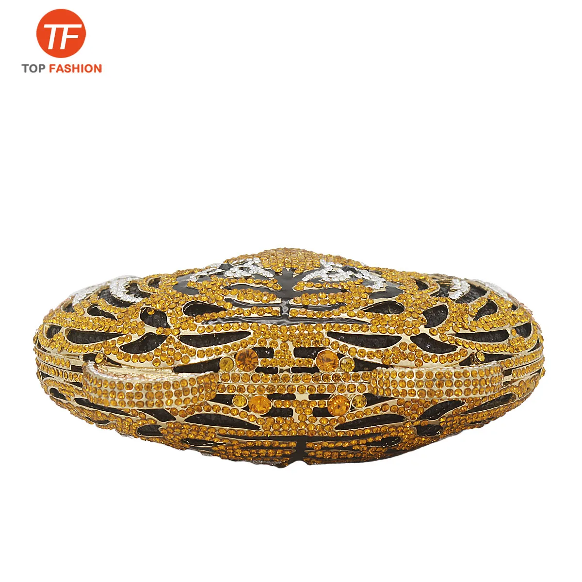 China Factory Wholesales Crystal Rhinestone Clutch Purse for Formal Party 3 D Tiger Head Diamante Evening Bag