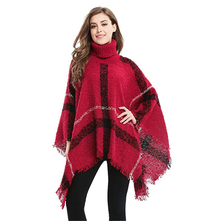 
Super September hot sale Fashioncustom woman cape shawl winter poncho 