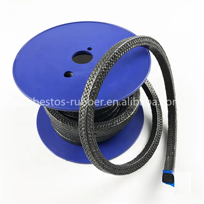 PTFE graphite Fiber Gland Packing for pumps security seal with oil