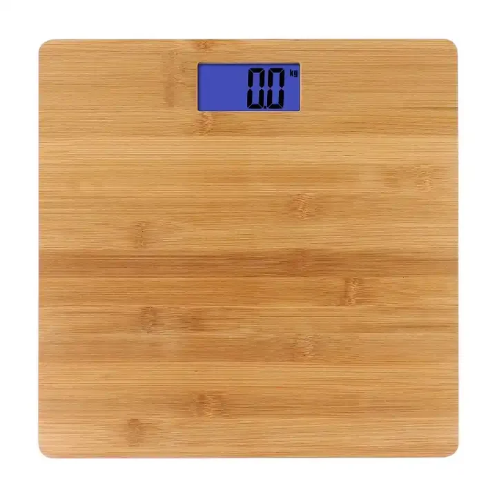 CE & RoHS LCD display Bamboo Platform 150kg Digital Bathroom Scale electronic bamboo bathroom scale