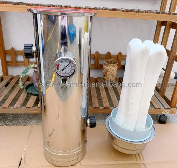 Hollow fiber PVDF ultrafiltration membrane filter housing stainless steel UF filter cartridge ultra filtration systems house