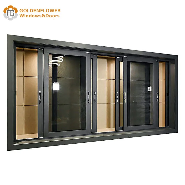 Simple design aluminum alloy glass sliding window casement window  aluminum  glass window hurricane impact windows proof