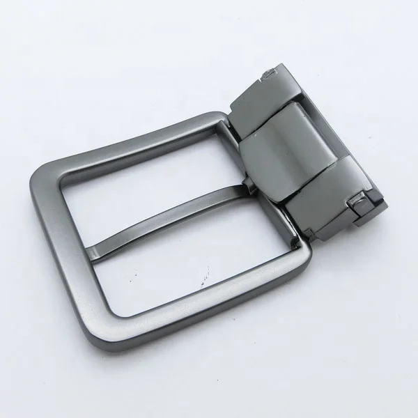 Zamak Clip Type Replaceable Presentation Metal Pin Belt  With Teeth for Men Genuine Leather Belts