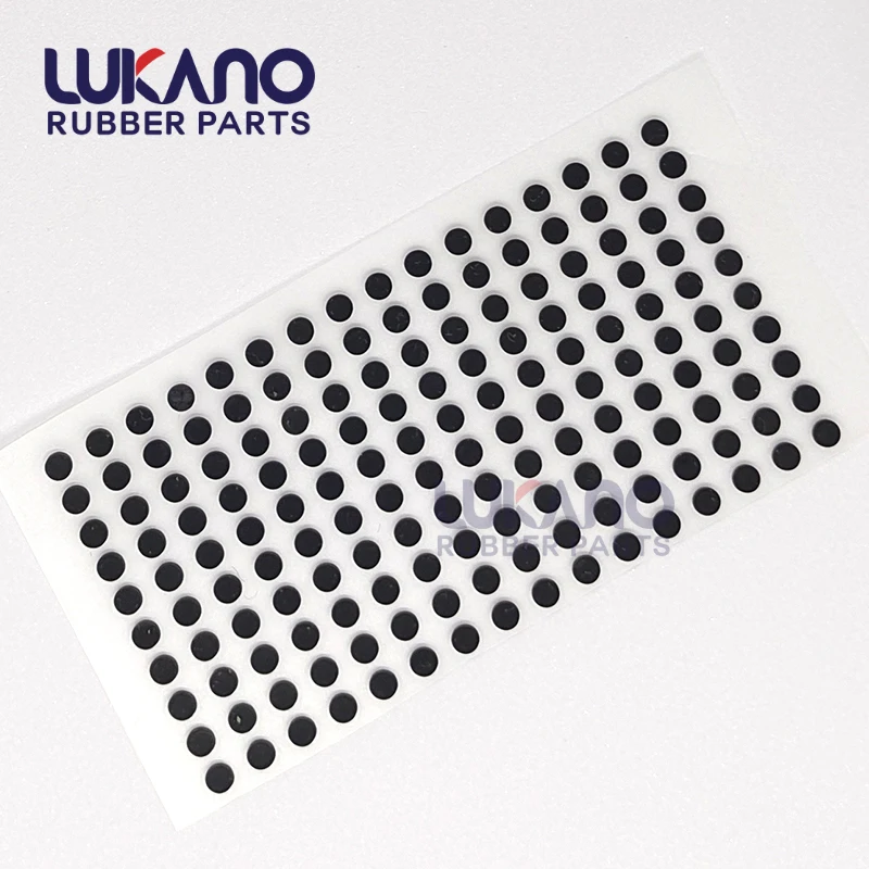 High quality rubber feet small diecutting part round black silicone rubber feet