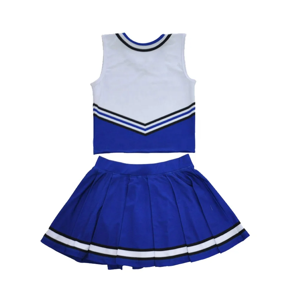 Custom High Quality Low MOQ Cheerleading Skirt Girl Women Sweetheart 100% Polyester Cheerleaders Uniform Set