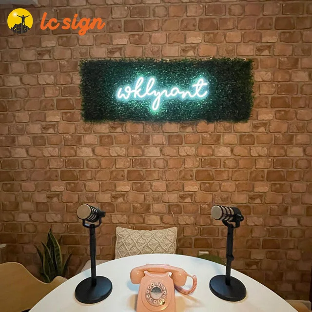 Diy neon sign hanging  Led Outdoor Neon Sign Letter Acrylic Neon Sign