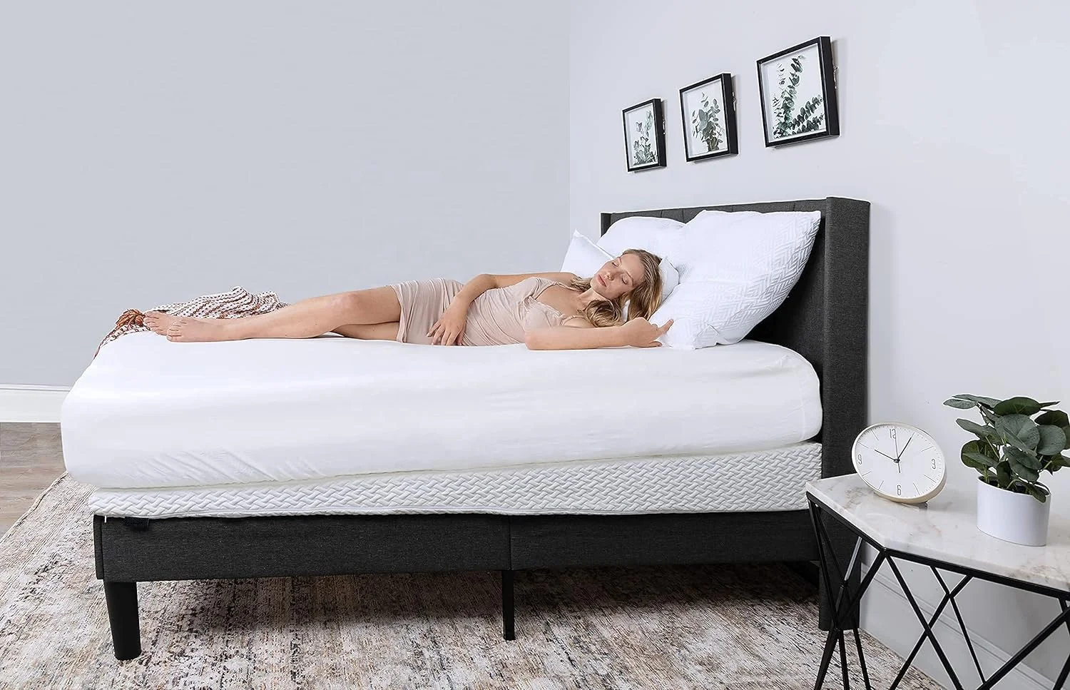 Incline Elevator Bed Wedge Mattress Topper with Memory Foam Top for Acid Reflux Snoring GERD with Removable and Washable Cover