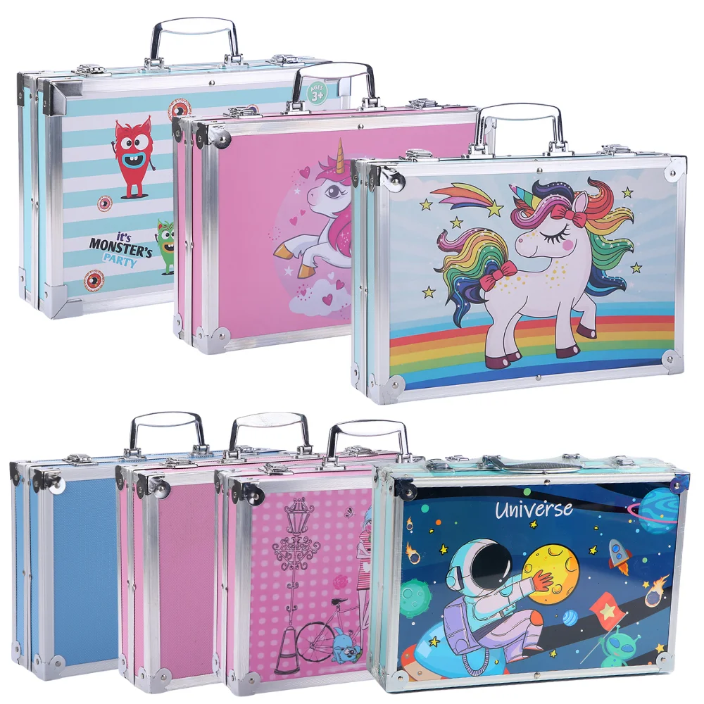 Набор для рисования, 145 шт., набор из Алюминиевых Коробок