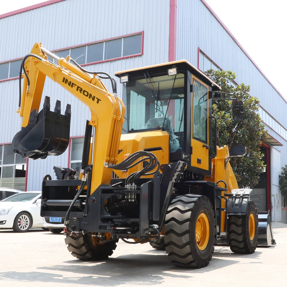 best price high quality mini backhoe machinery backhoe small garden  backhoe made in china by INFRONT
