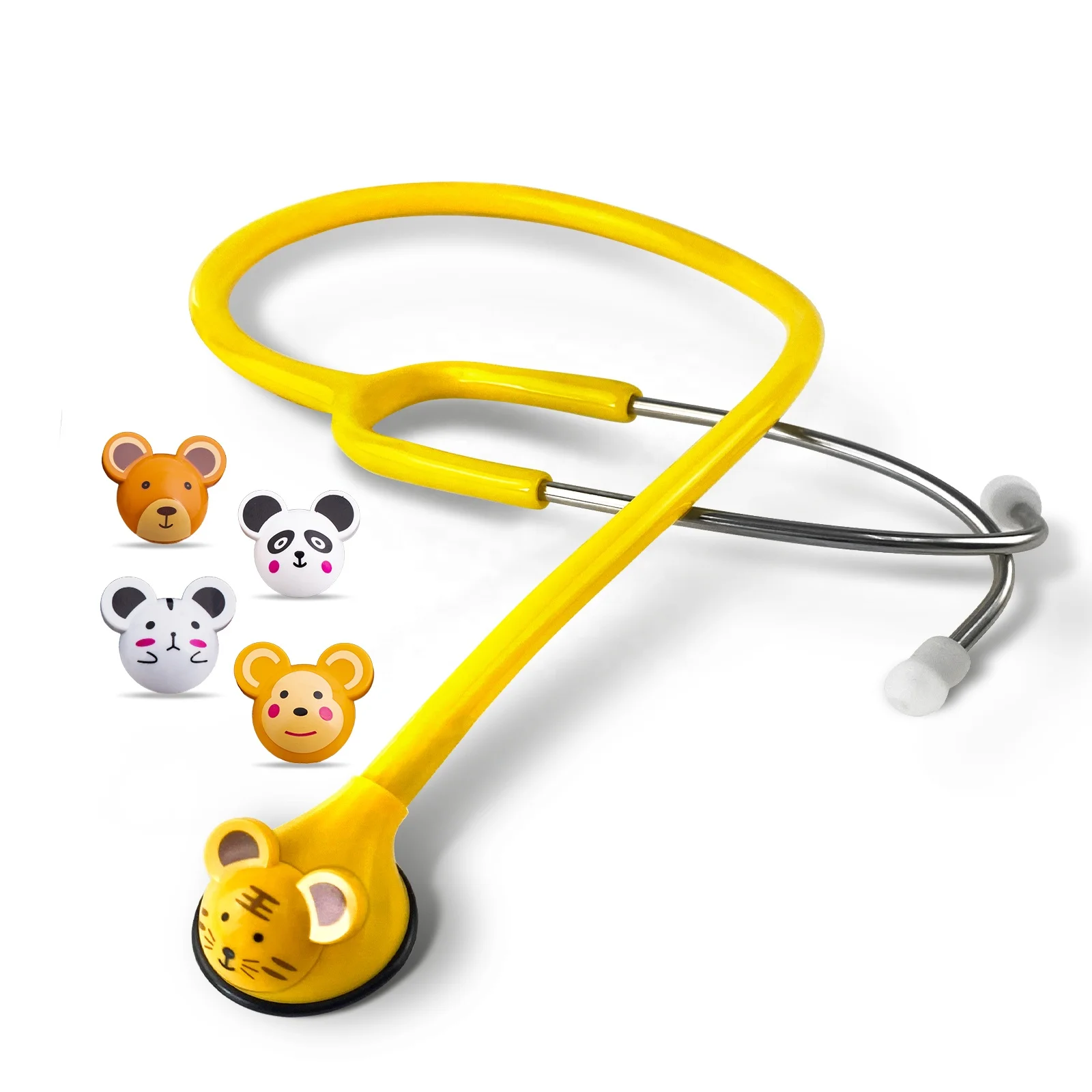 SW-ST54 Cartoon Design Single Head Stainless Steel Kids Toy Intelligent Stethoscope