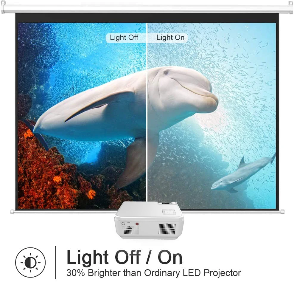 [2022 New 8500 Lumens 1080P Projector] Amazon Hot Factory OEM ODM 1080P Full HD 4K LED LCD Home Theater Projector