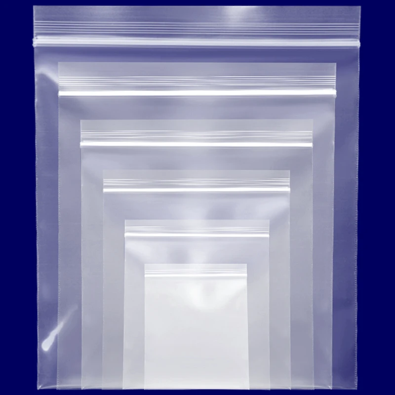 YURUI Factory Clear Poly Print Bag Custom zipper bags