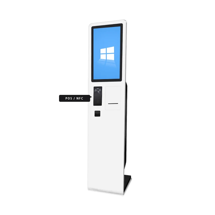 21.5 inch self-service ticket vending kiosk payment terminal machine in station