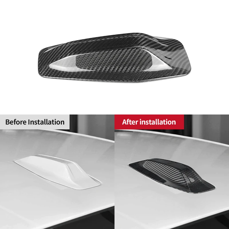 Shasha Carbon Car Interior Accessories Car Roof Antenna Trim Cover Carbon Fiber Inner  For BMW 1 2 4 7 Series