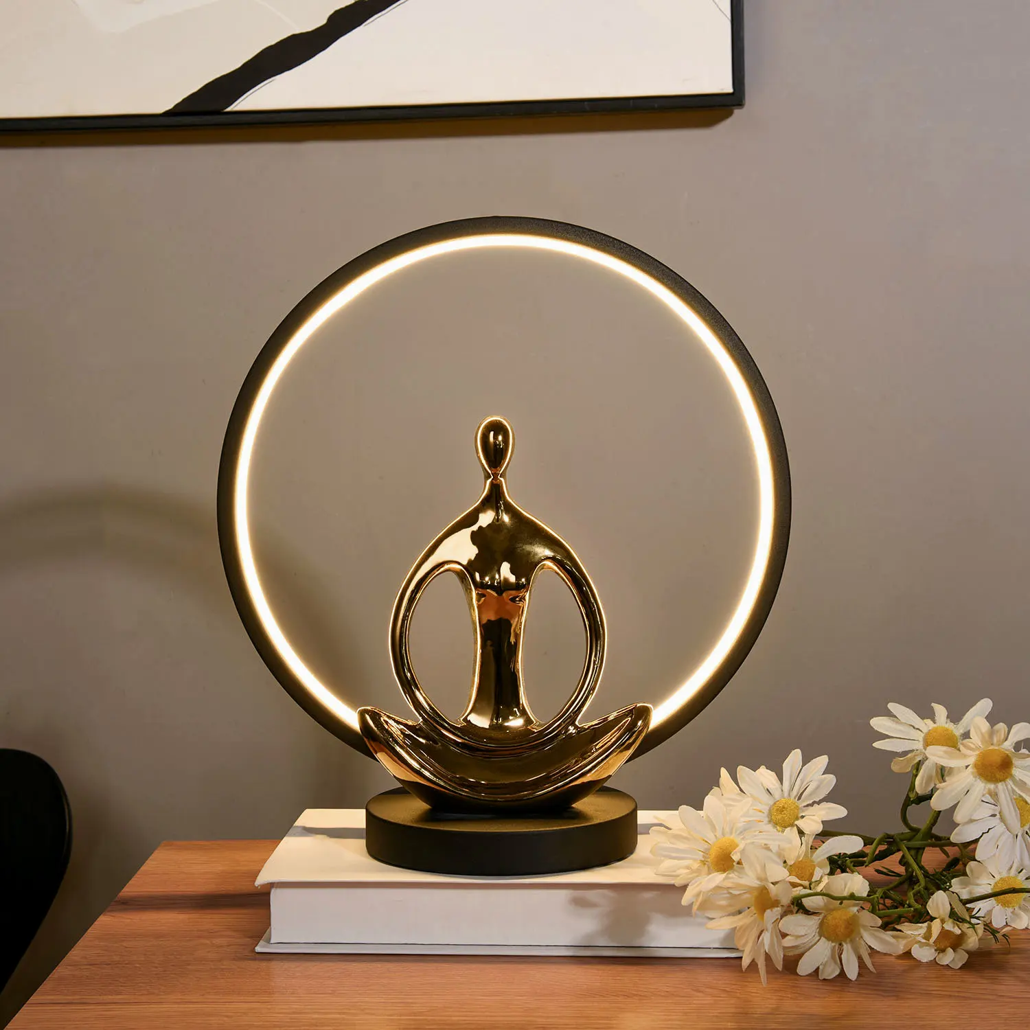 Современная керамическая декоративная лампа для йоги