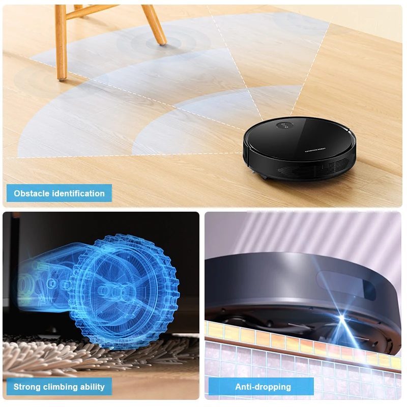 F405 Home Appliances Electric Robotic Strong Suction Sweeping Robot Mop Smart Robot Vacuum Cleaner