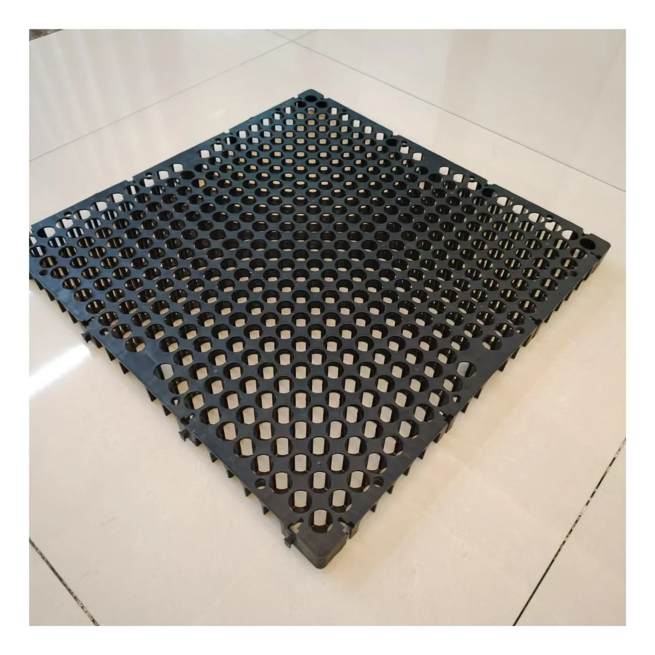 Plastic honeycomb drainage cell for underground garage roof with short filament geotextile for roof garden