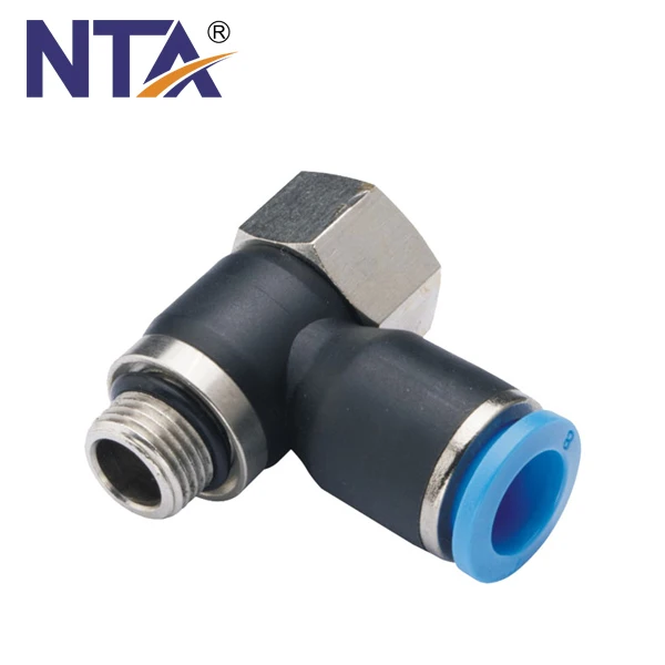 good quality PHF Female Universal Elbow Plastic Push-in Fitting Air Tube Fitting Pneumatic Fittings