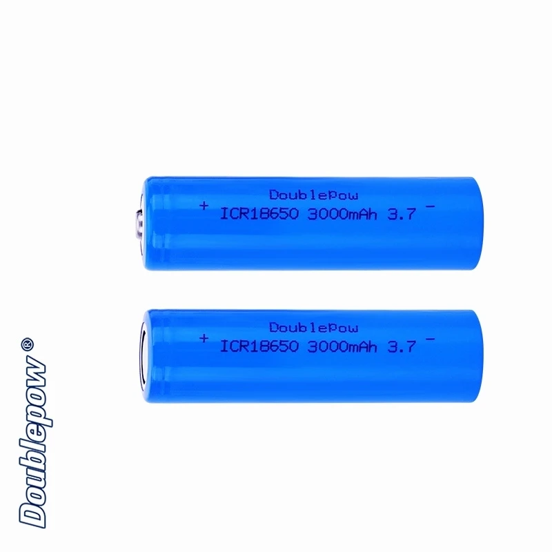 Doublepow 18650 3.7v 3000mAh Rechargeable Li-Ion 18650 3.7V Battery for Home Storage