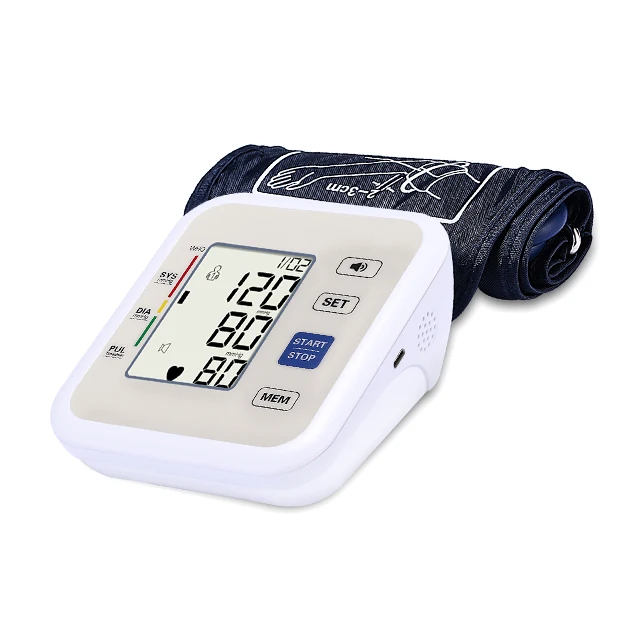 
Hot sales infant bp machine automatic talking clock alarm with fuzzy logic digital manual blood pressure monitor 