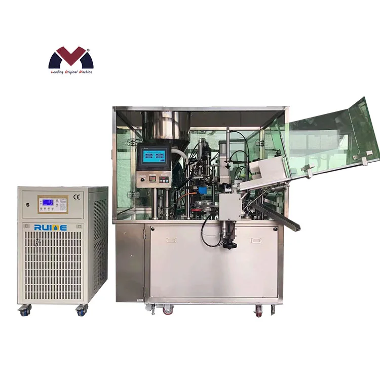 Plastic aluminum pipe tube heating filling machine omega-15pl granule liquid ointment grease lubricant silicone sealant