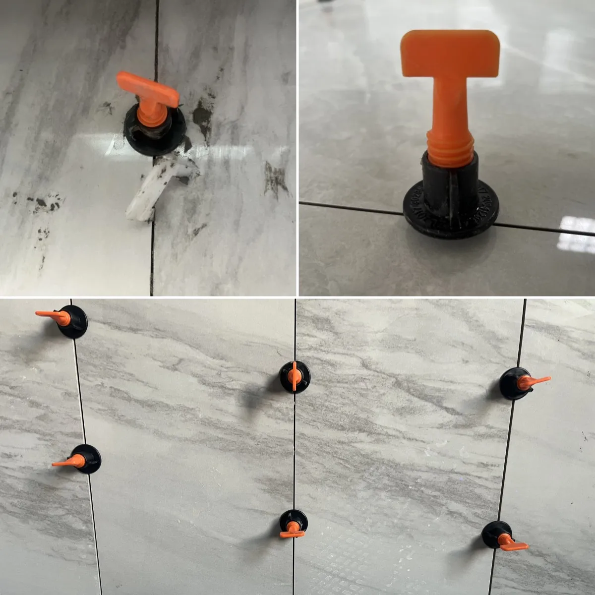 all-in-one system tile lippage control system 50pcs t-lock tile leveling system ceramic leveler