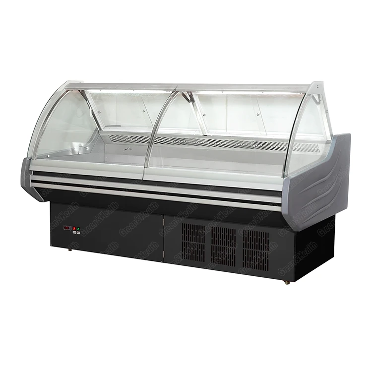 supermarket Brand new fresh meat showcases / platform fresh meat showcase / meat display fridge