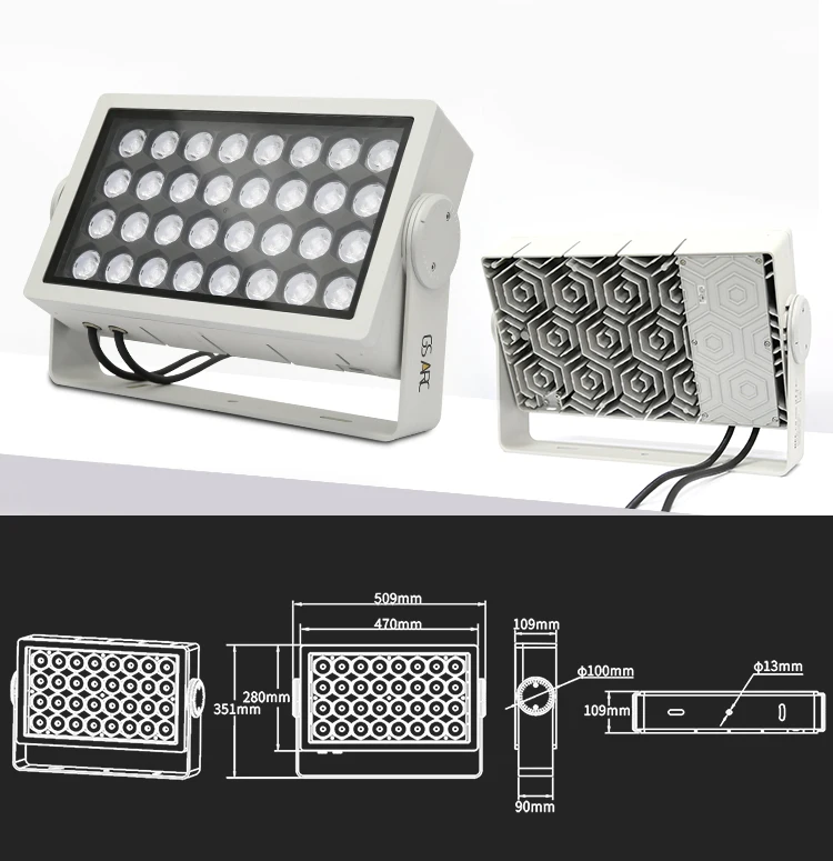 
GSARC manufacturer waterproof commercial architectural LED floodlight wall washer 