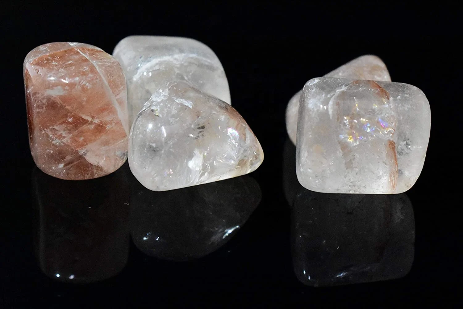 Lolite фантомный кварцевый барабанный камень кристалл чакры лечебный