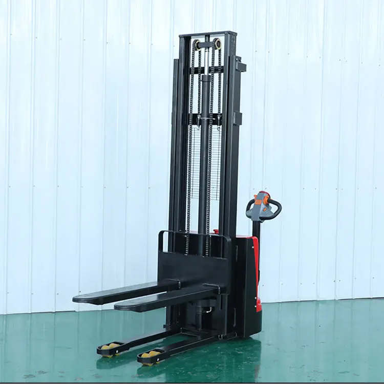 Factory Sales Semi Electric Pallet Stacker Self loading Stacker