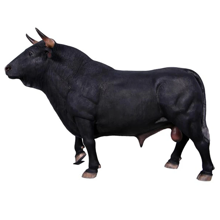 China manufacturer Spanish Fighting Bull Life Size Statue