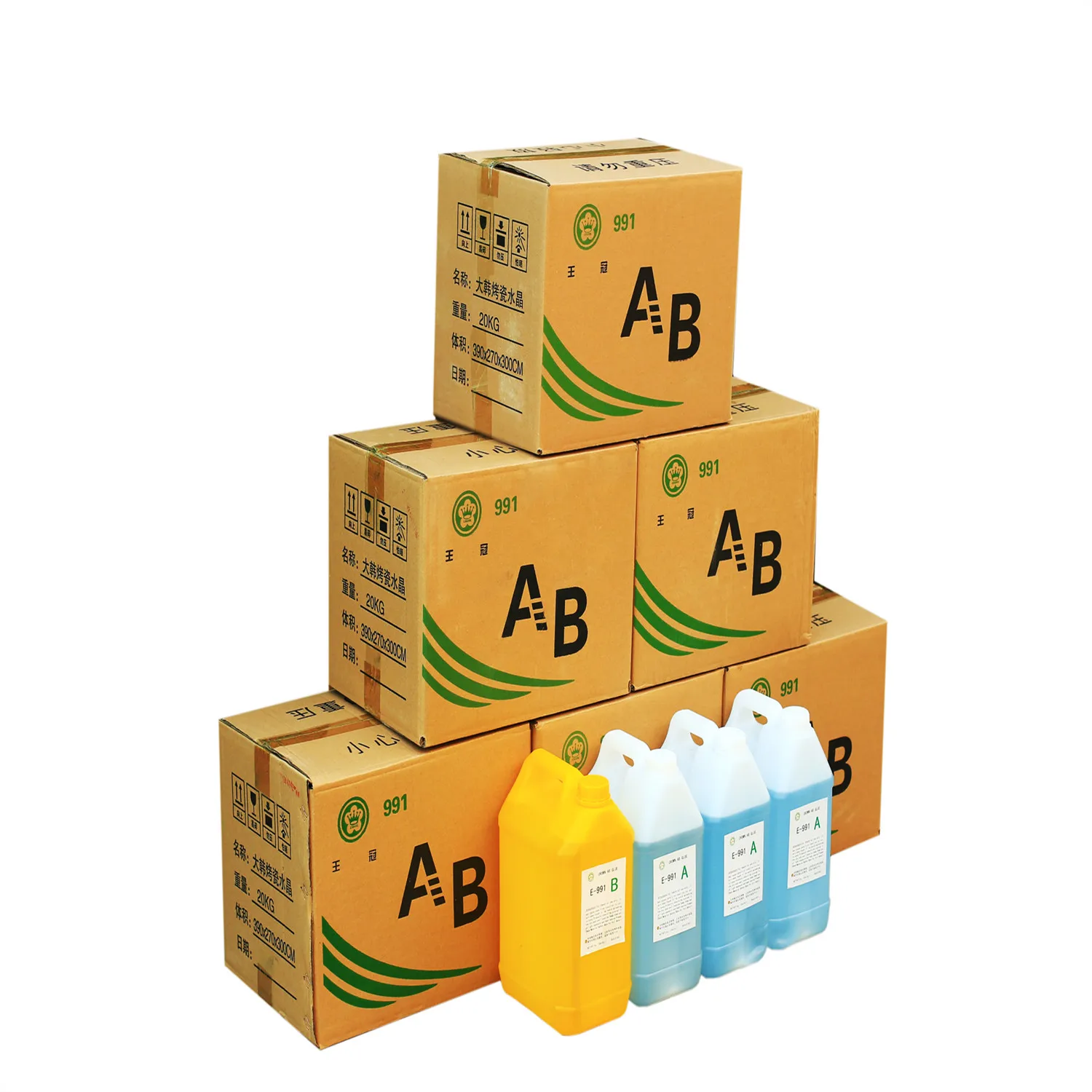 Fast cured two component AB part epoxy resin wholesale epoxy resin clear liquid crystal resin